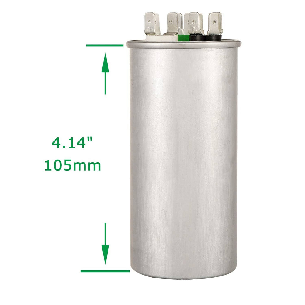 Aluminum motor capacitor can, Sigandg, 105mm height, metal top terminals