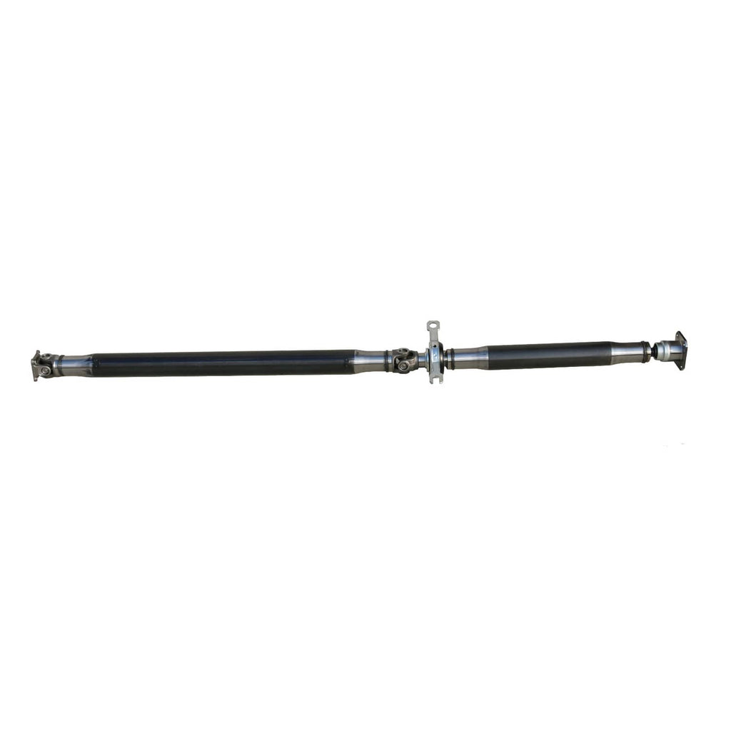 Rear driveshaft prop drive shaft long profile with center support and end couplers