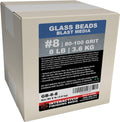 Glass beads blast media box, #8 80-100 grit, 8 lb/3.6 kg fine abrasive