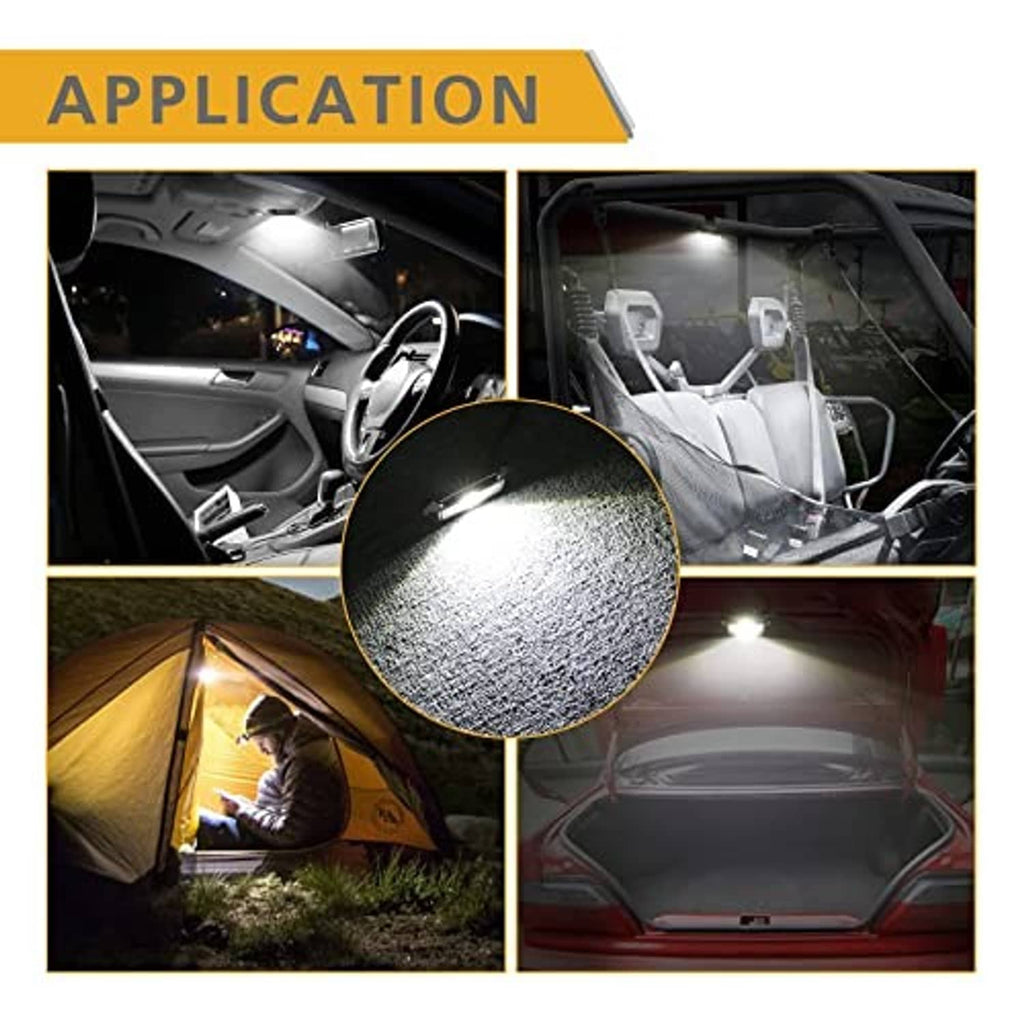 LED dome light used in vehicle interiors and near car exterior for illumination