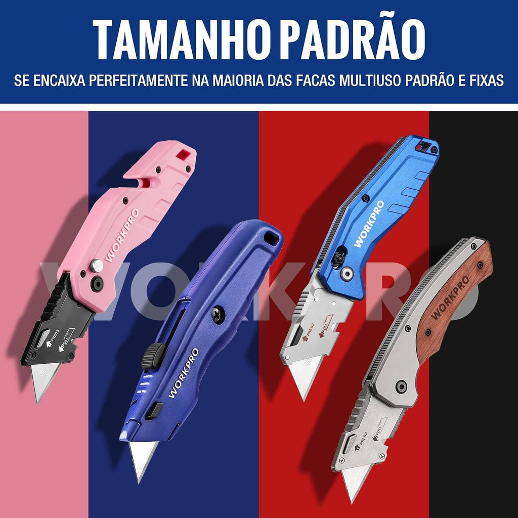 100-pack SK5 utility knife blades, assorted standard-fit sizes