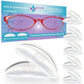 Clear contoured adhesive silicone nose pads, 5 pairs