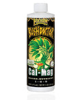 Liquid calcium and magnesium supplement bottle with white cap and black Cal-Mag label