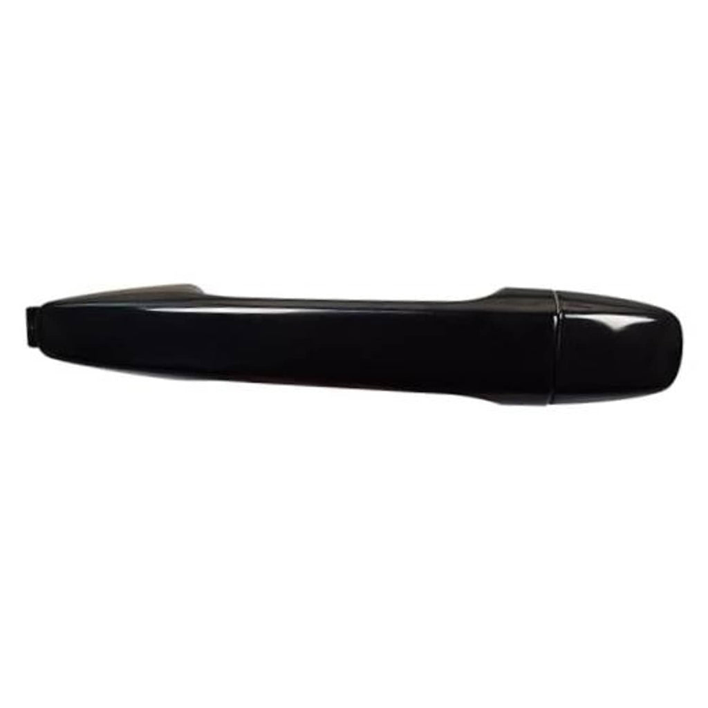 Black exterior door handle for front right passenger side, glossy finish