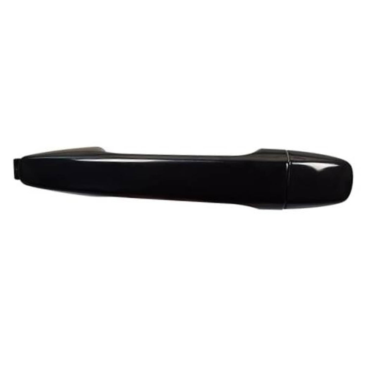 Black exterior door handle for front right passenger side, glossy finish