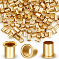 Brass shelf pin sleeves, assorted small cylindrical bushings with open centers
