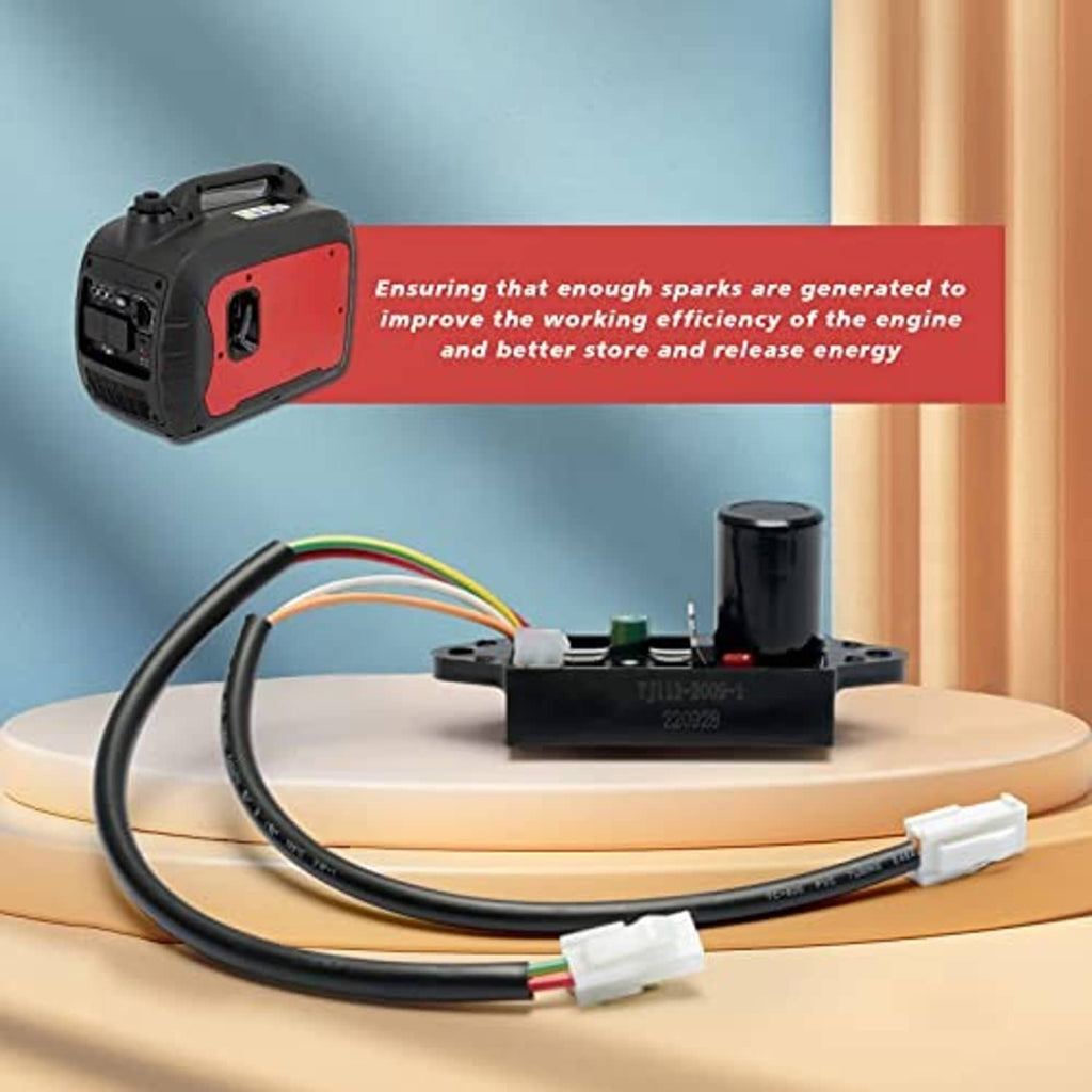 Ignition coil control module with wire harness and black cylinder insulator