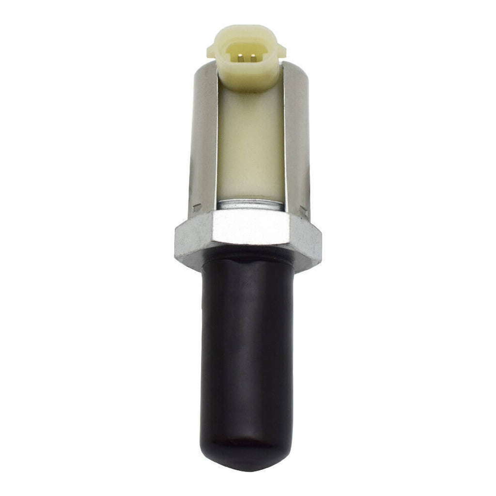 Fuel injector pressure regulator valve with beige connector, metal housing and black sleeve