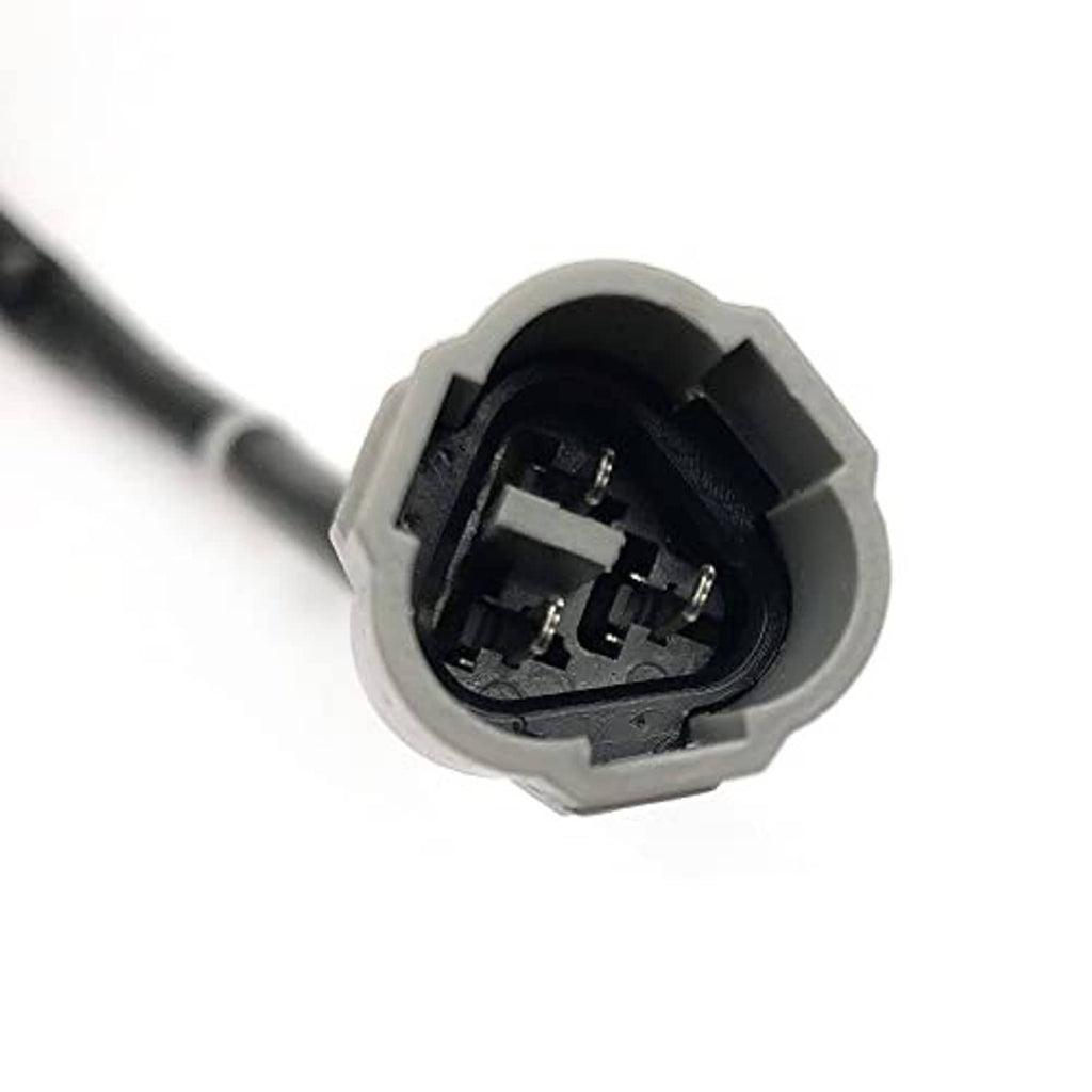 Throttle position sensor plug with exposed terminals inside gray connector body