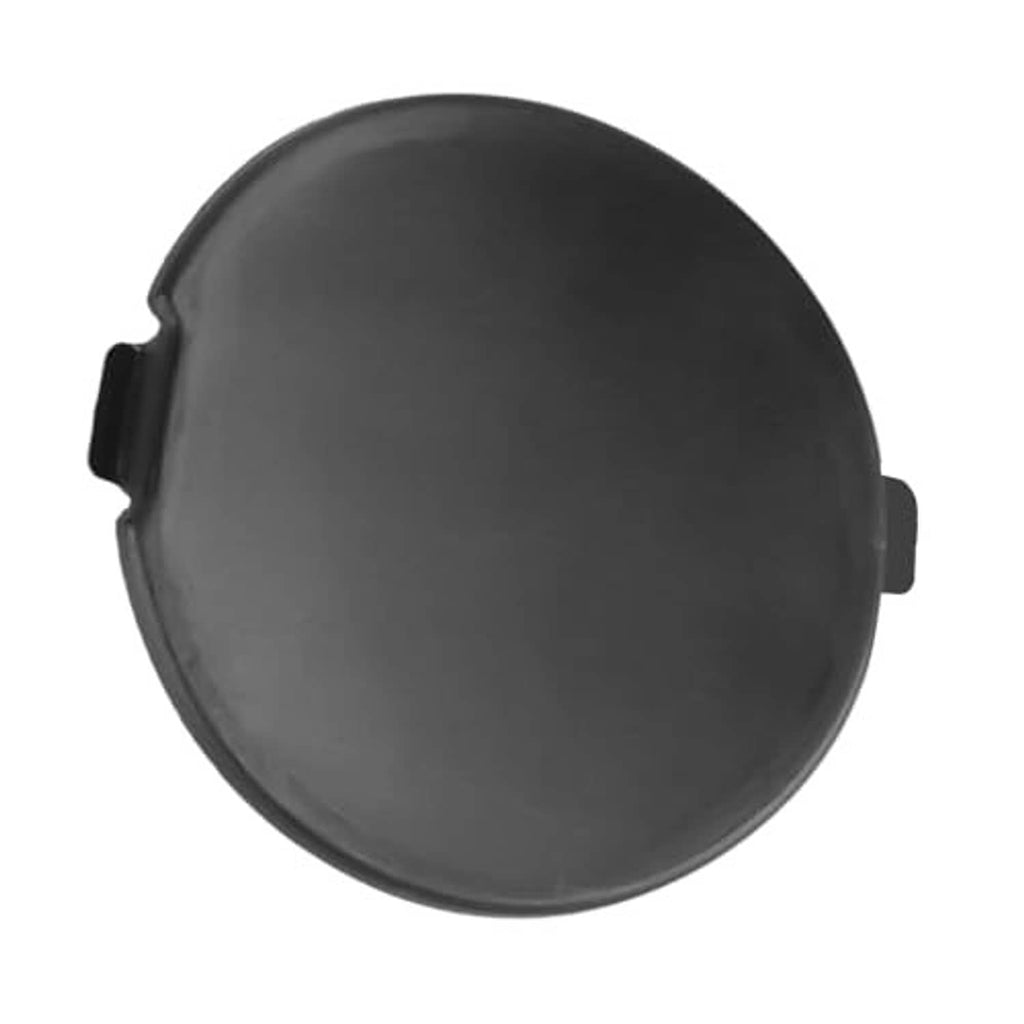 Black tow eye cover cap with molded clip tabs on the sides