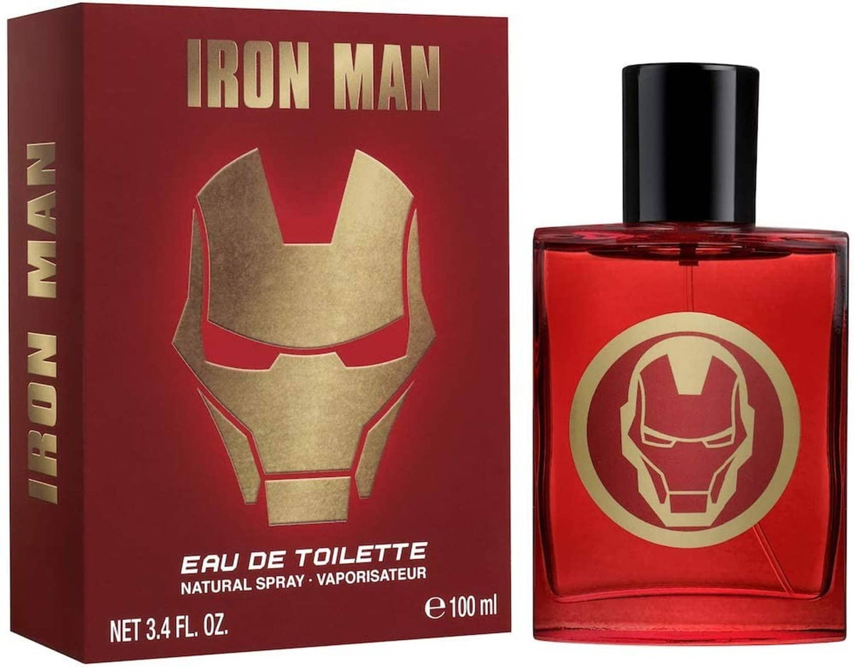 Iron Man eau de toilette 100 ml spray bottle with matching red box