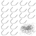 Silver V-shaped corner welding staples, 0.8mm wire, 500-piece set
