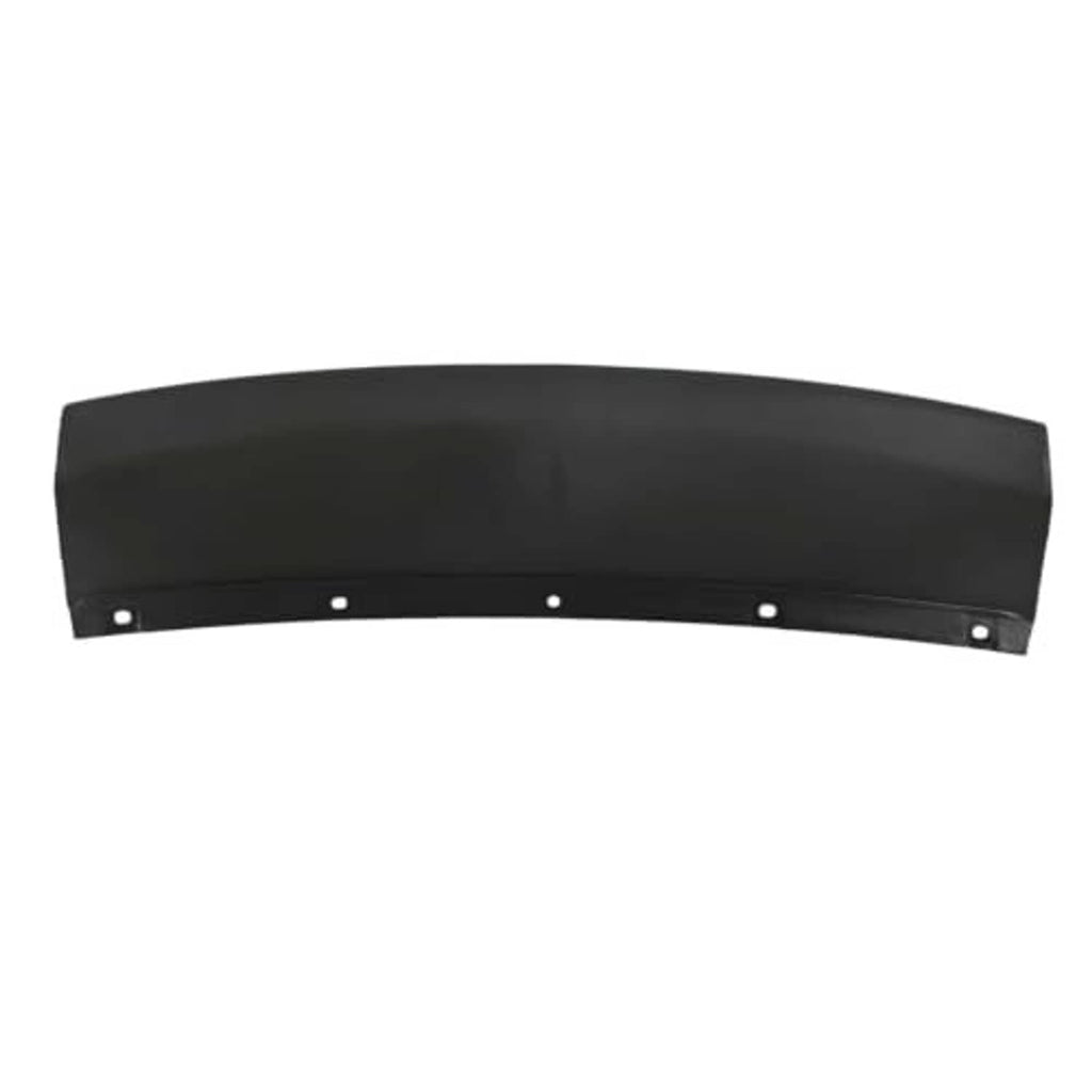 Front bumper lower grille cover panel, black curved piece with mounting holes