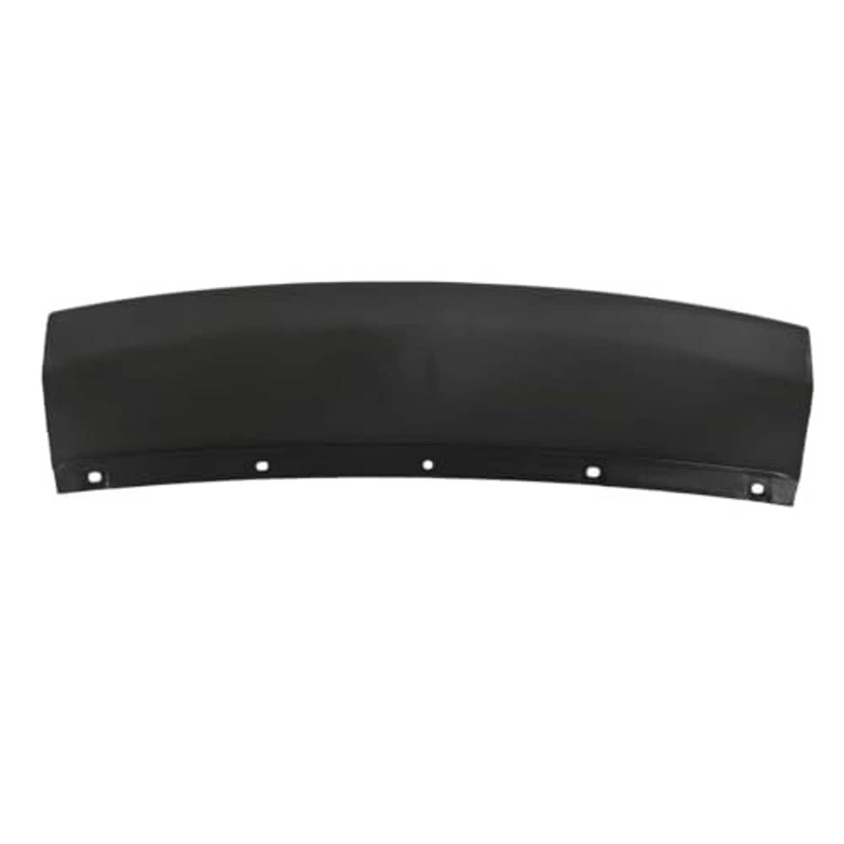 Front bumper lower grille cover panel, black curved piece with mounting holes