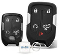 Black key fob shell with 5 button icons for lock, unlock, trunk, remote start