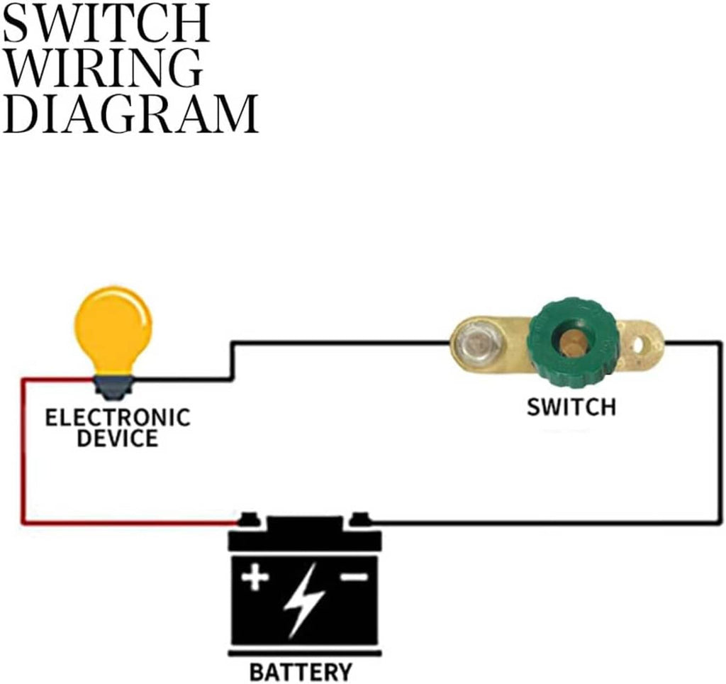 Car battery disconnect switch wiring diagram showing switch and battery connections