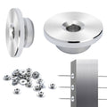 Stainless steel cable railing wheel protector sleeves with several threaded inserts