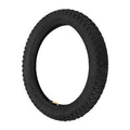 Black dirt bike tire for kids, 16x2.4 with knobby tread and valve stem