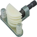 44000 tubing bender tool with pale roller die, metal base, and threaded handle