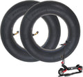 Black scooter inner tube pair with brass valve stems for 10x3.0 tires