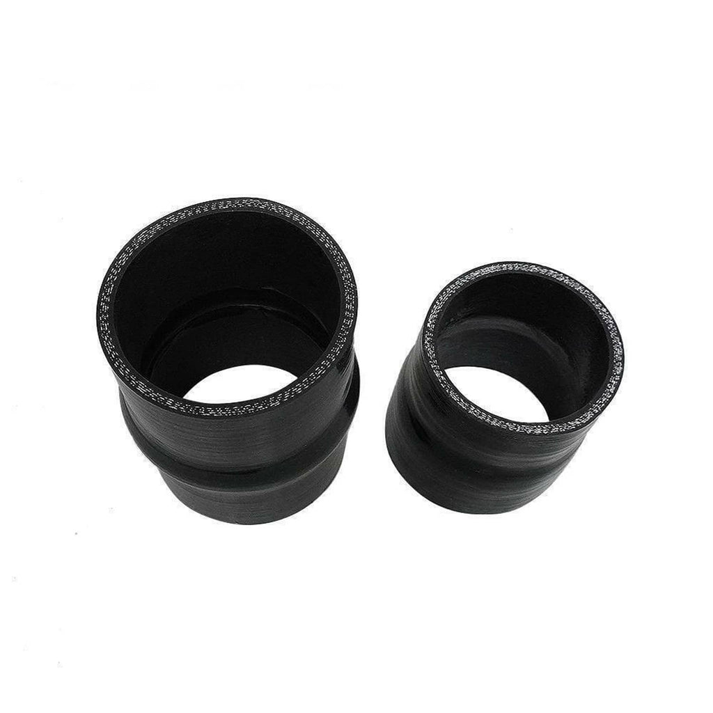 Black silicone coupler sleeves with open ends