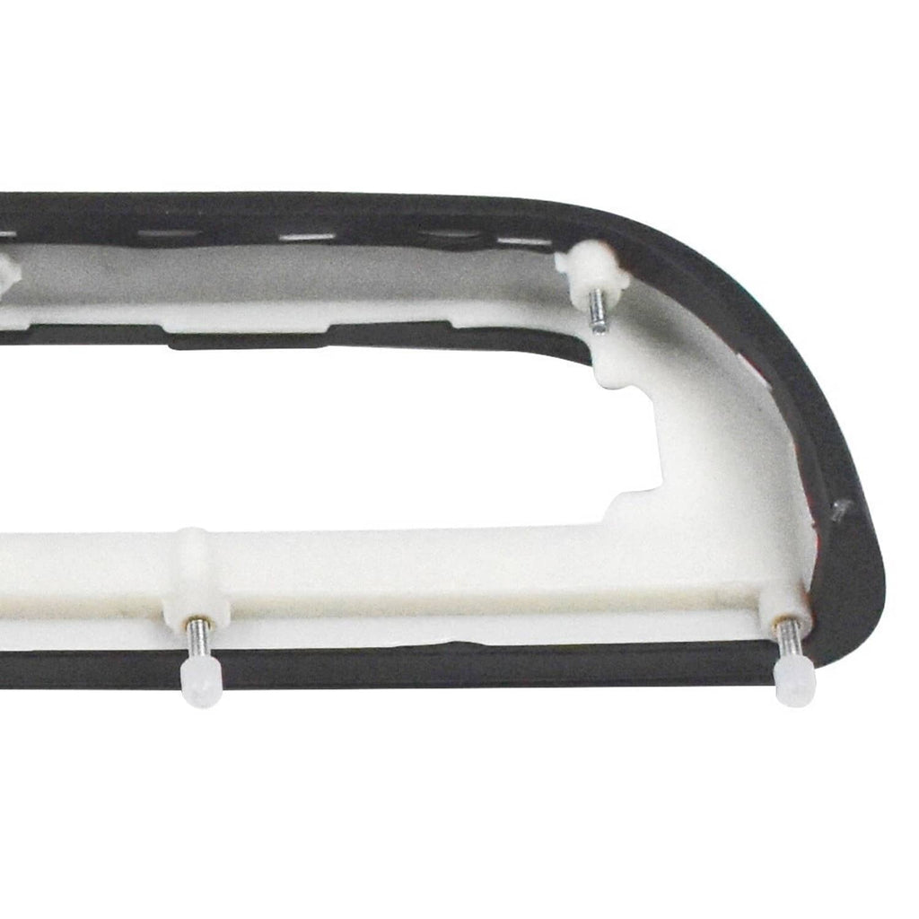 Door panel armrest area bracket with mounting screws and white plastic spacers