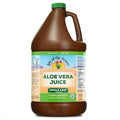 Single aloe vera juice jug with green cap and front label