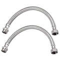 16-inch braided stainless steel hose with G1/2 connectors