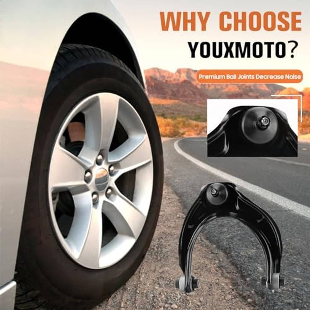 Front suspension control arm with ball joint detail for reduced noise
