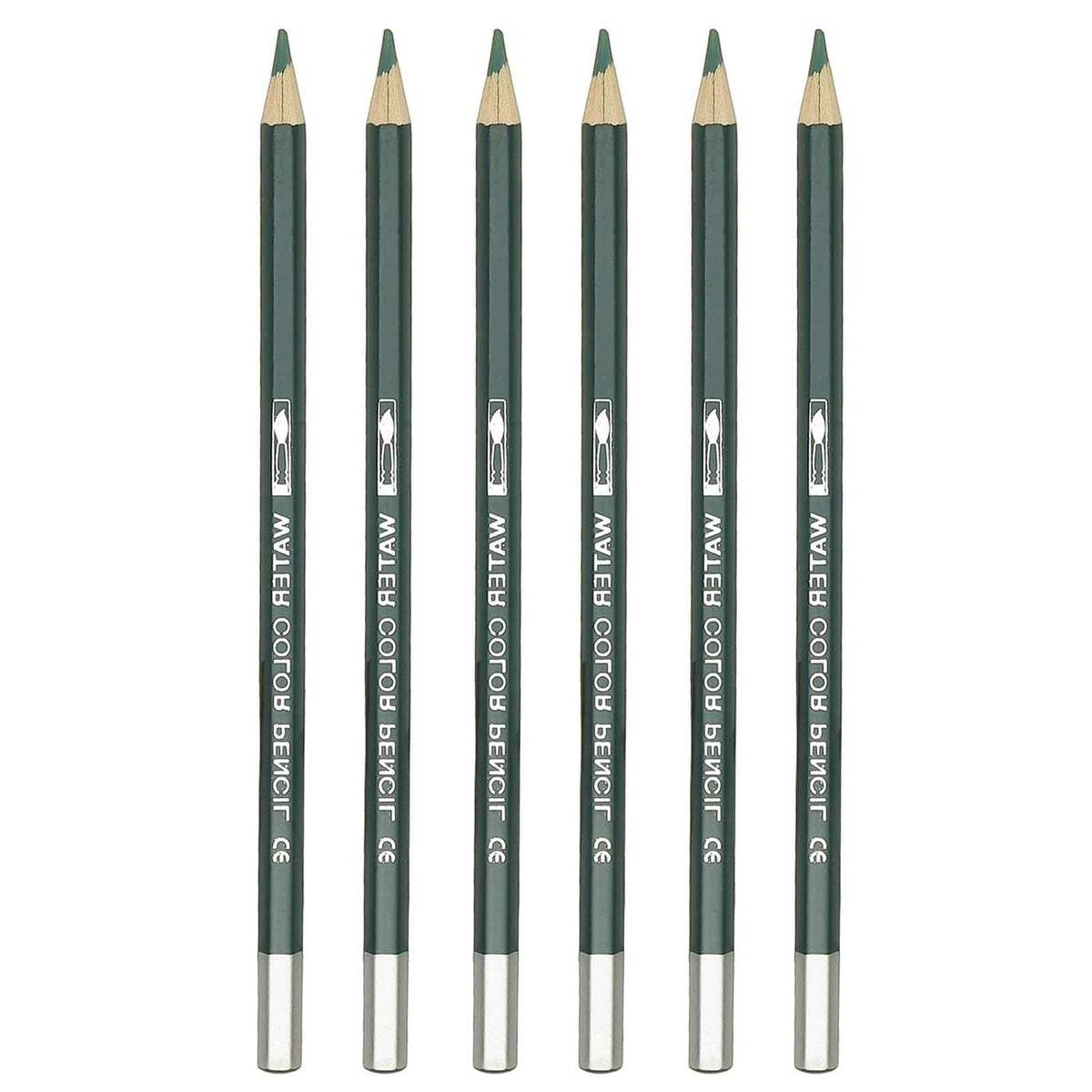 RivetOak PATIKIL Watercolor Pencil, 6Pcs Water Soluble 1 Count (Pack of 6), Dark Green