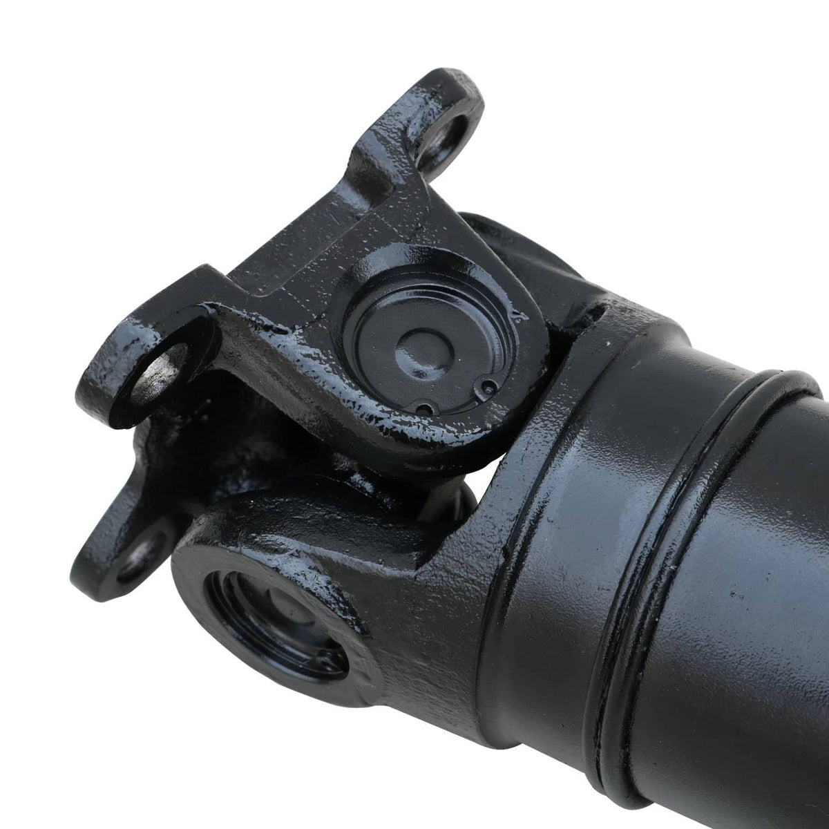Rear drive shaft assembly universal joint end with black housing