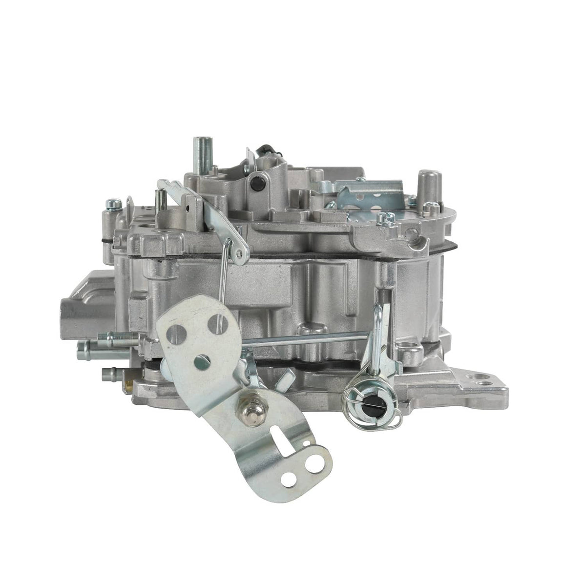 Carburetor with throttle actuator bracket and small side ports and fittings