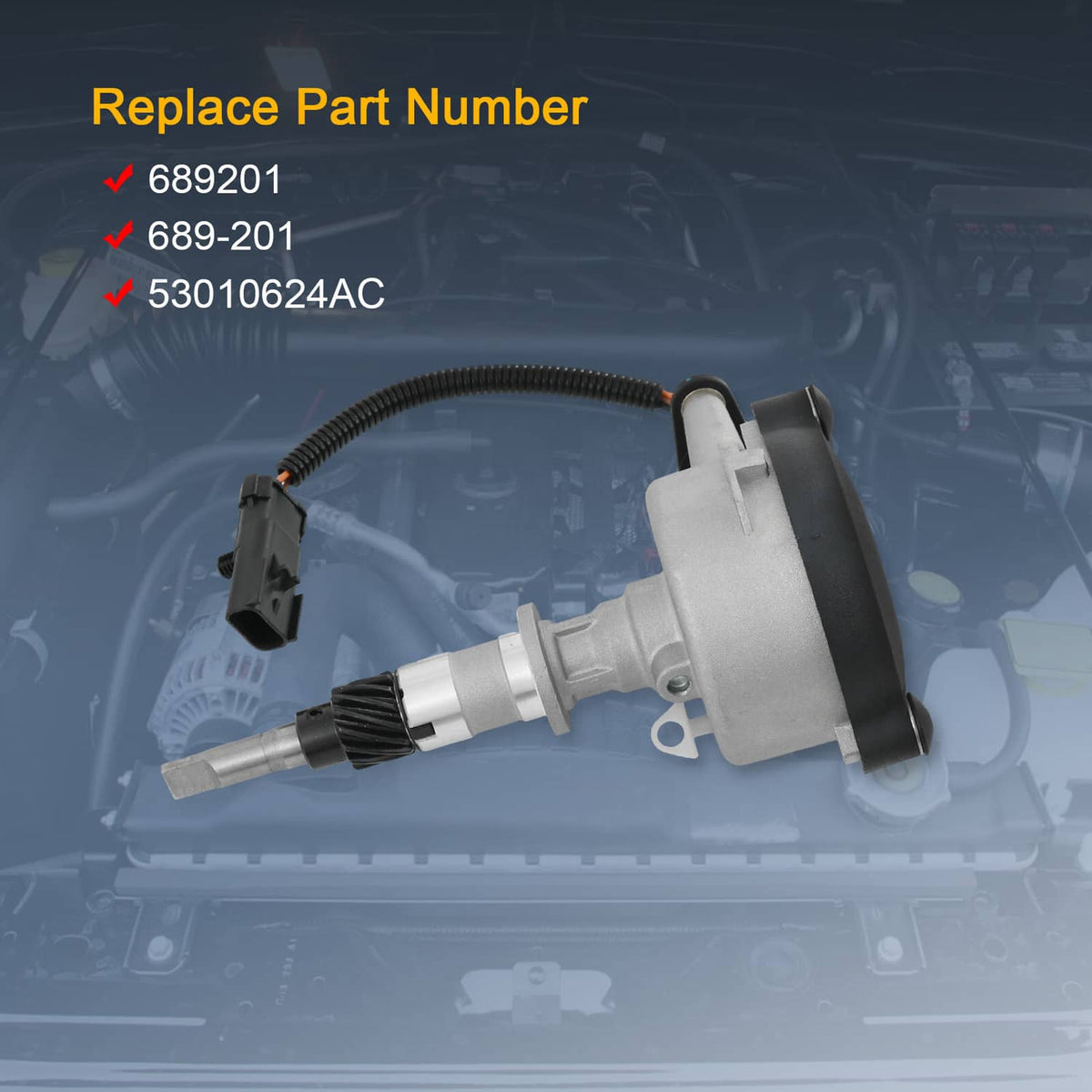 Oil pump drive assembly with wiring harness and mounting flange