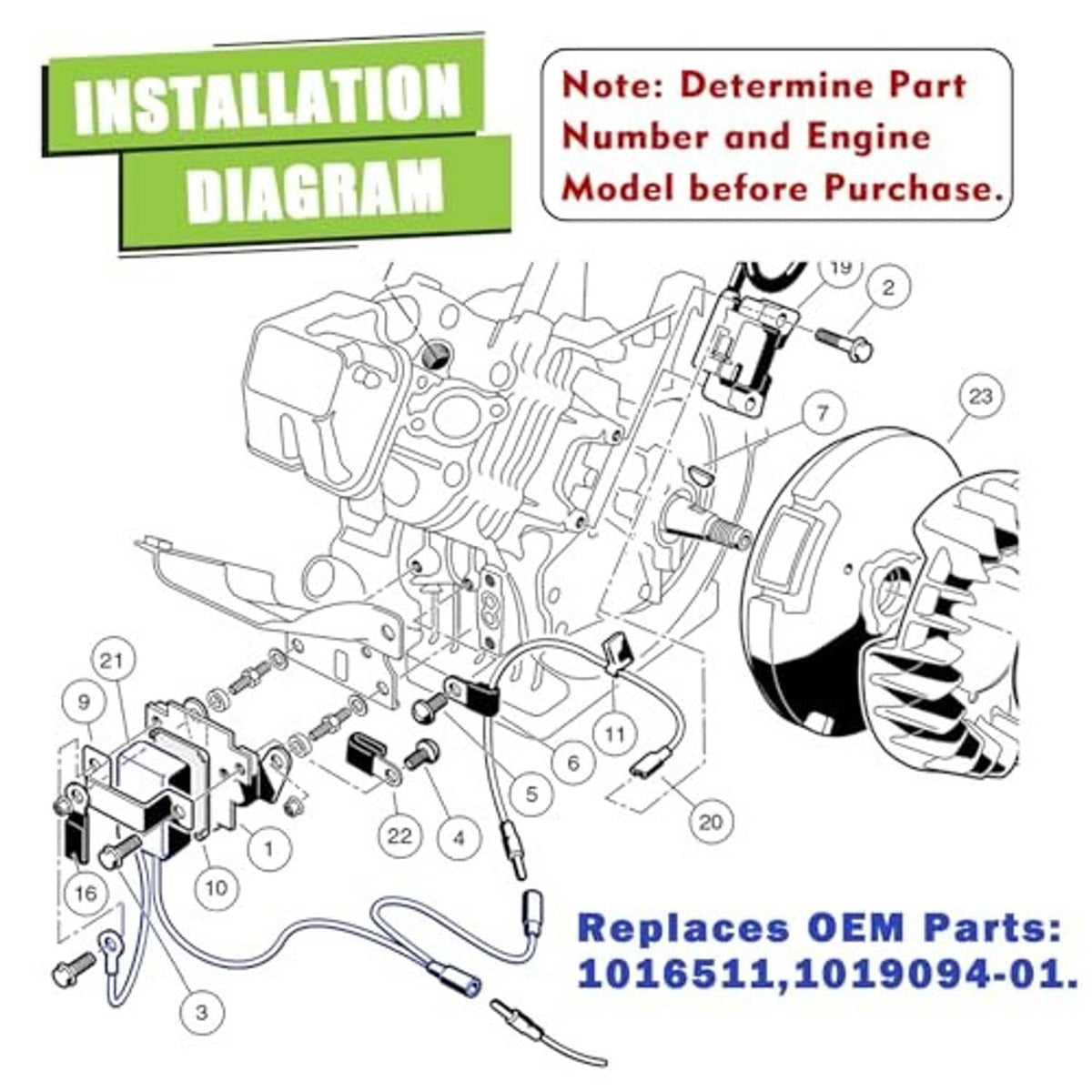 RPM limiter installation diagram with wiring harness and engine component layout