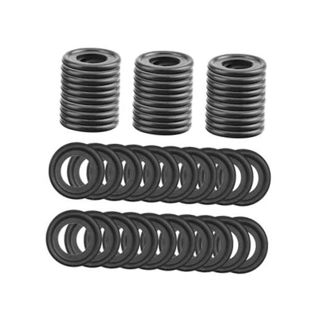 M12 oil drain plug gasket set: rubber crush washers and stacked rings, 50 pcs