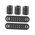 M12 oil drain plug gasket set: rubber crush washers and stacked rings, 50 pcs