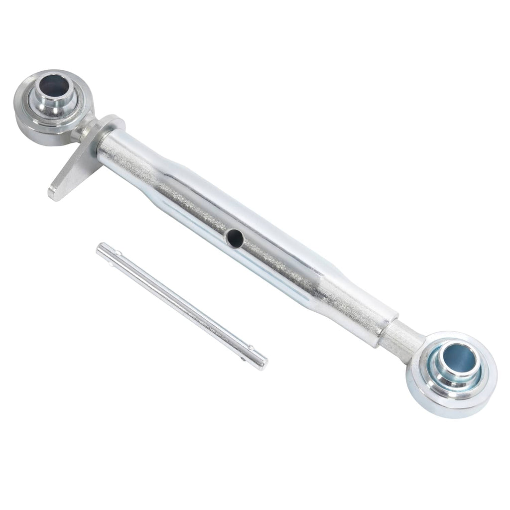 Adjustable galvanized top link with two end sockets and center adjustment hole