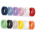 Assorted color silicone Oura ring covers set, multiple matte finishes