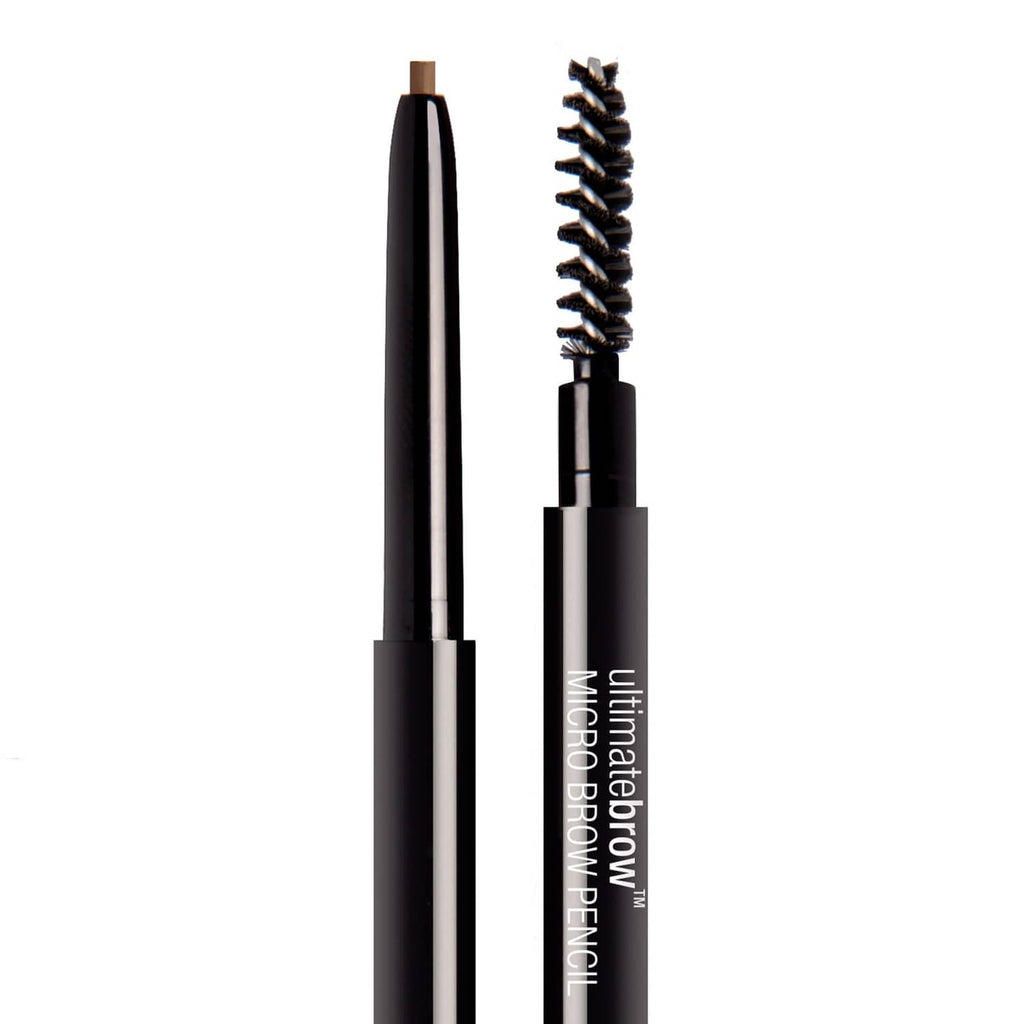 Eyebrow micro pencil and spoolie brush applicator, Soft Brown
