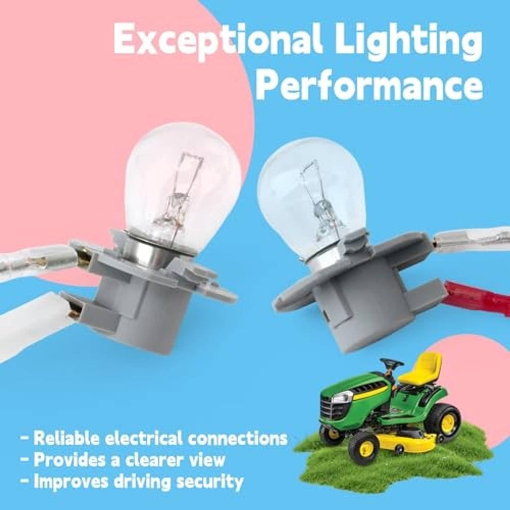 Headlight wiring harness with two clear-lens bulbs and gray mounting housings