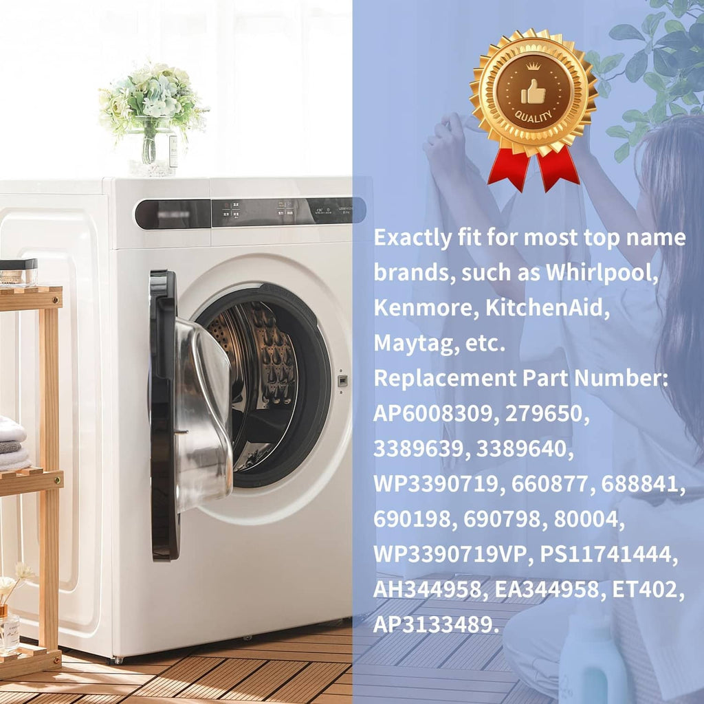 Front-loading clothes dryer with open door