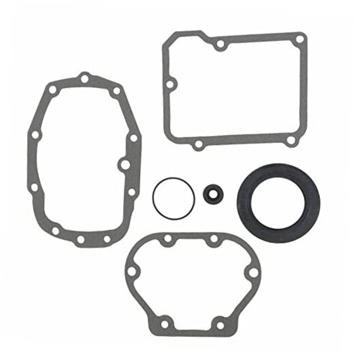 Transmission shifter seal rebuild kit with gaskets, O-rings, and large seal ring