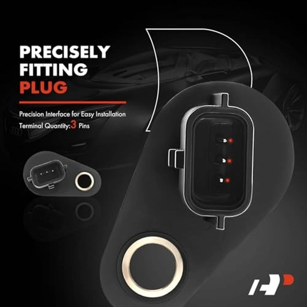 Crankshaft position sensor plug with O-ring and 3-pin connector parts
