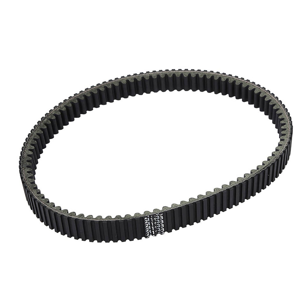 Black ribbed drive belt loop with toothed profile