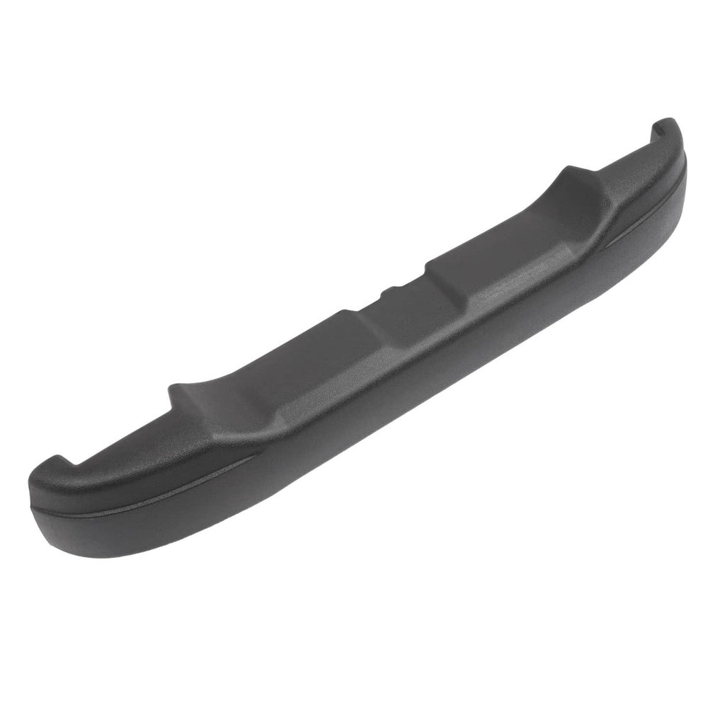Dark gray rear bumper cover with raised center section and side end caps