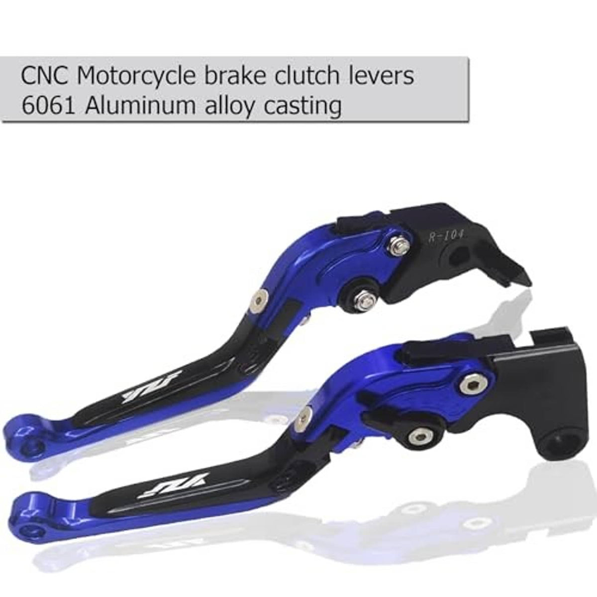 Blue and black CNC motorcycle brake and clutch levers, aluminum alloy casting design