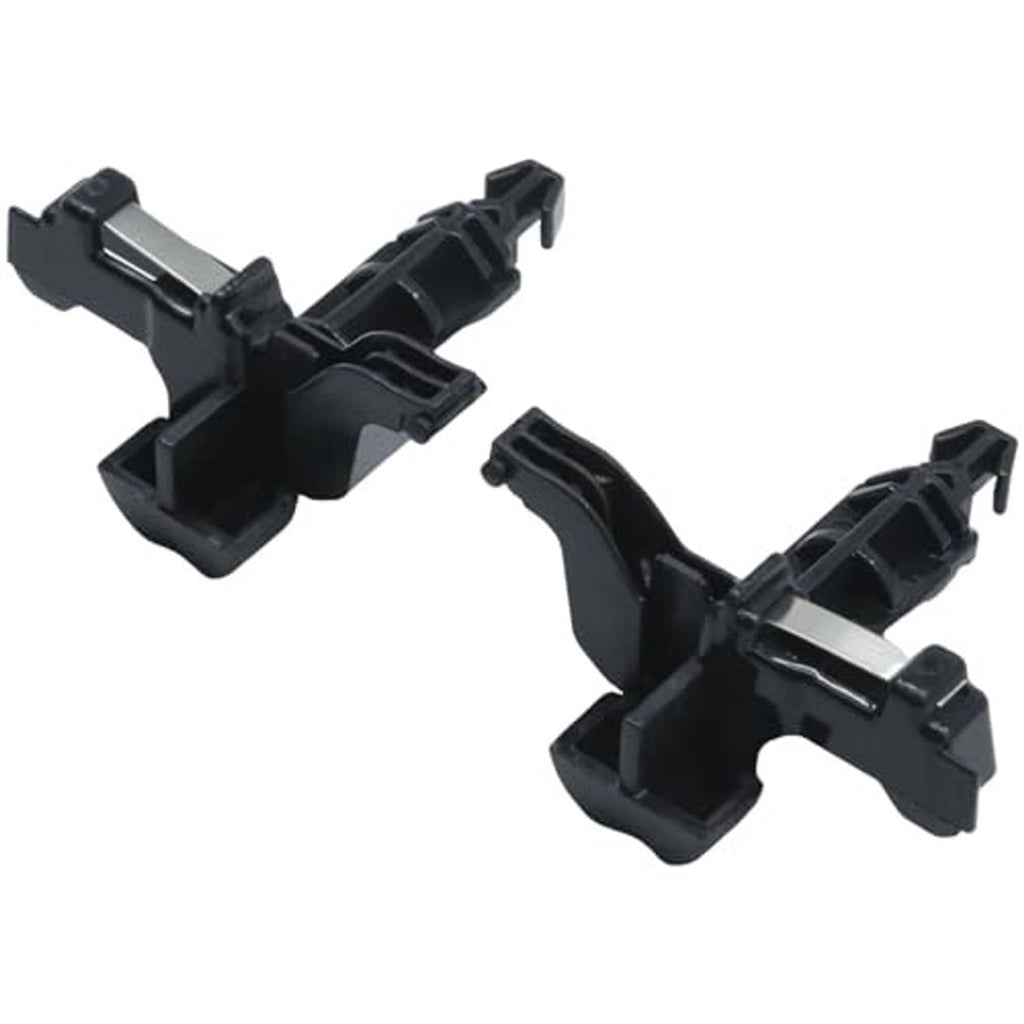 Black hood latch locking mechanism latch assemblies with release handle clips