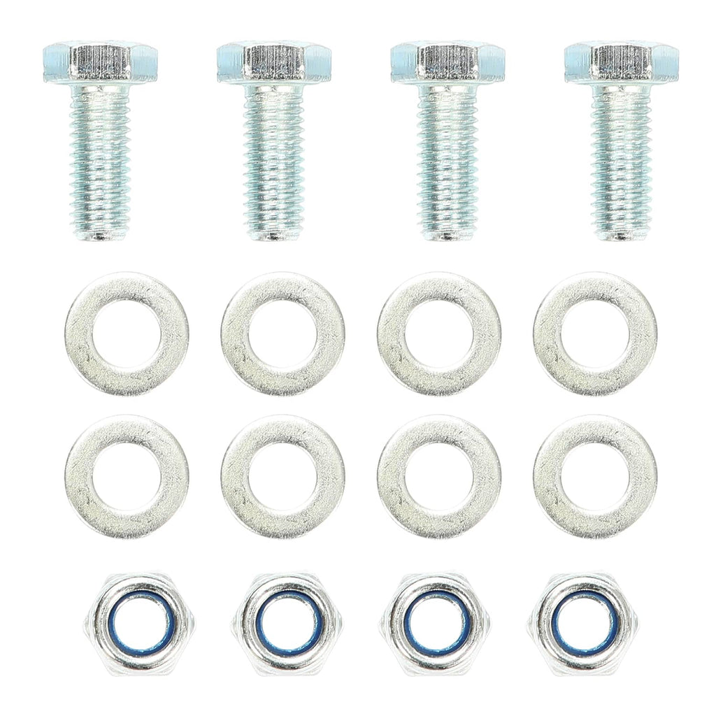 Mounting hardware set: steel bolts and washers for front basket installation