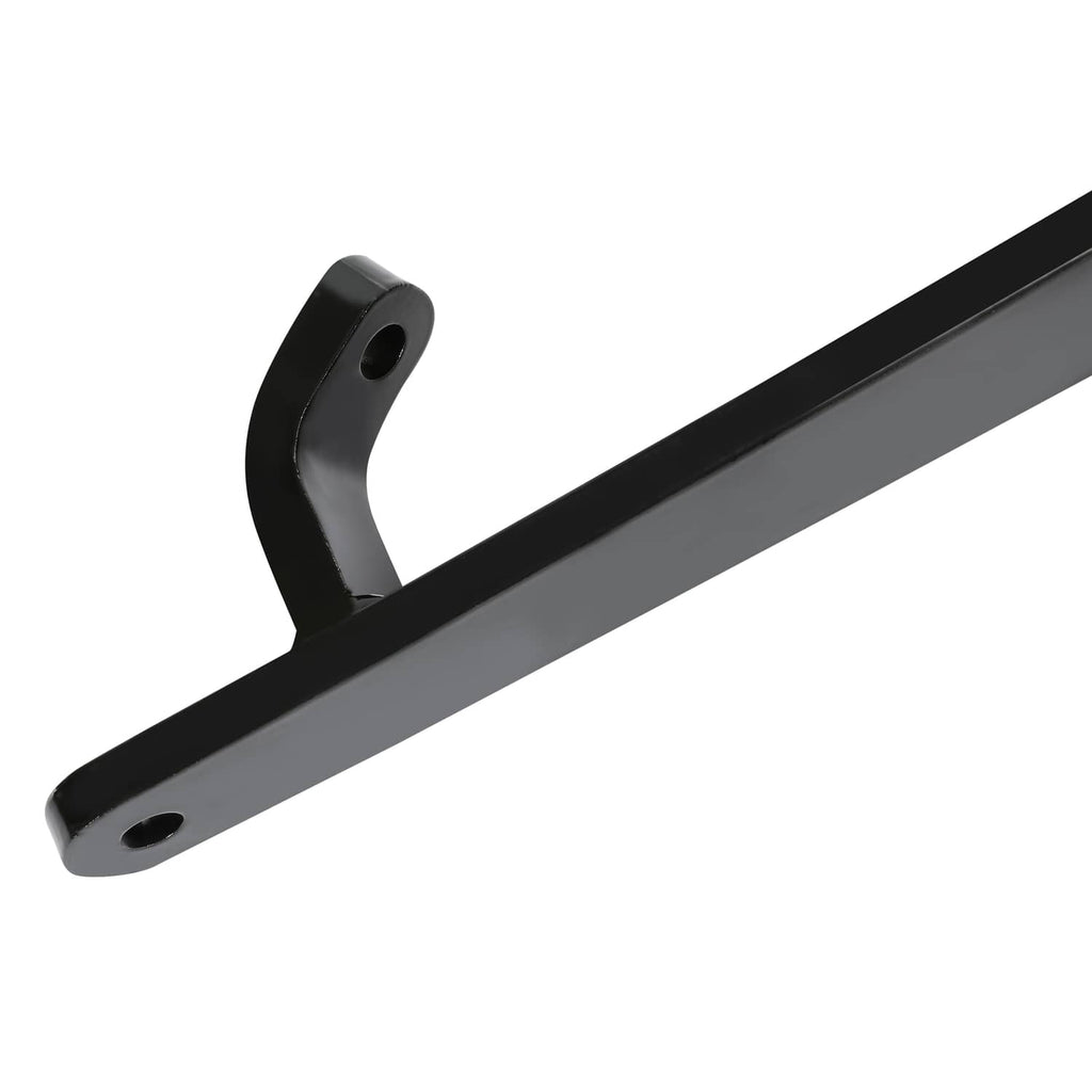 Black A-arm support bar with fork mount and round bushing hole