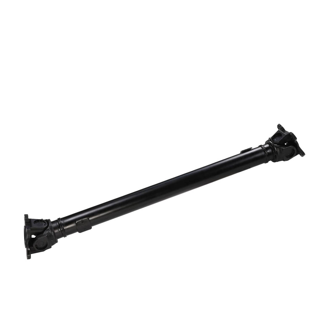 Front driveshaft prop shaft, black with U-joints on both ends